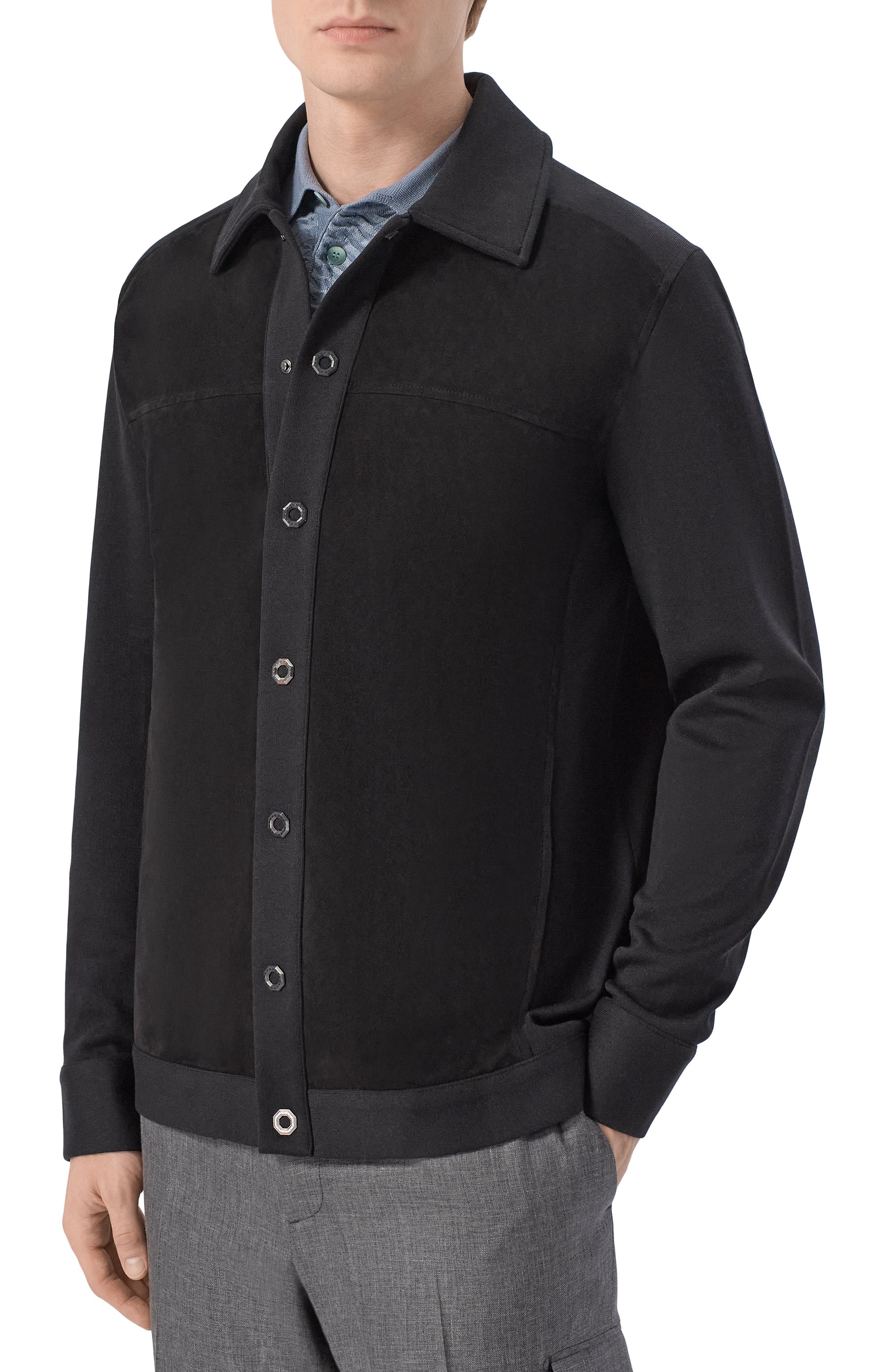 Кардиган с замшевой отделкой STEFANO RICCI, арт. KJ16593PAB/R26107, фото 3