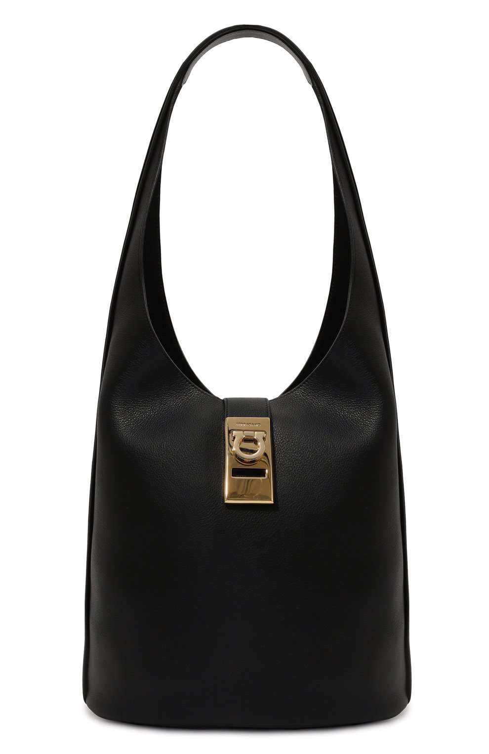 Сумка gancini FERRAGAMO черного цвета по цене 253500 руб., арт. 213995/764374, фото 1 Сумка gancini FERRAGAMO, арт. 213995/764374, фото 1