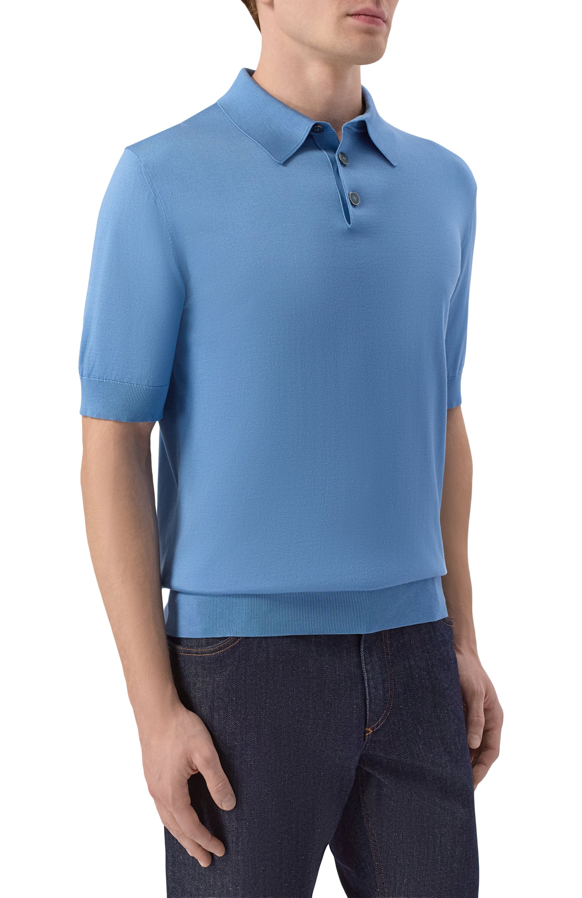 Шелковое поло DOLCE & GABBANA, арт. GXZ02Z/JBS05, фото 3