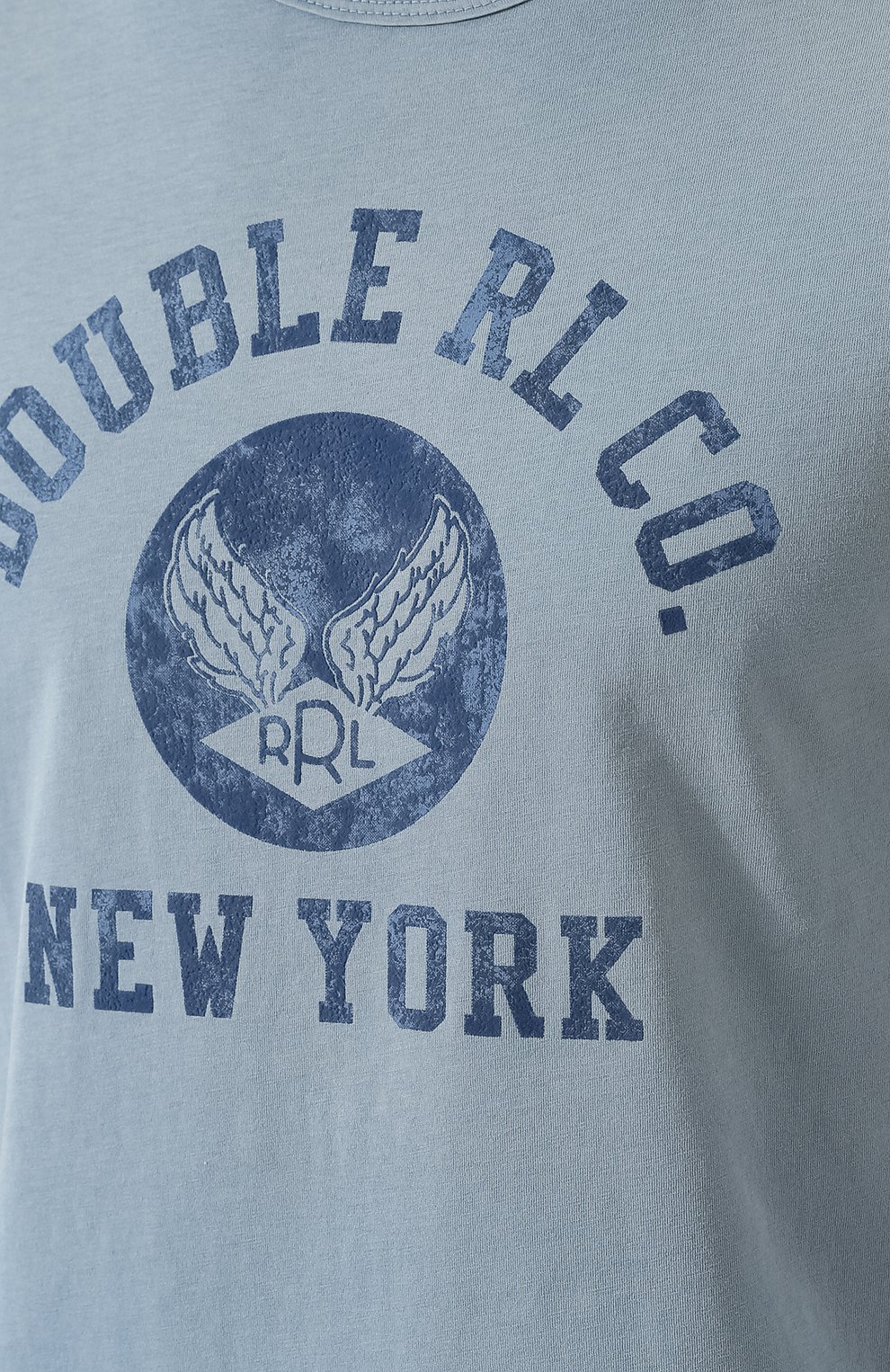 Хлопковая футболка с принтом RRL, арт. 782704107, фото 5