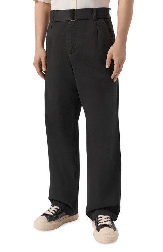 Хлопковые брюки Laneus S6LAMAPA087 Чёрный  S6LAMAPA087 Фото 3