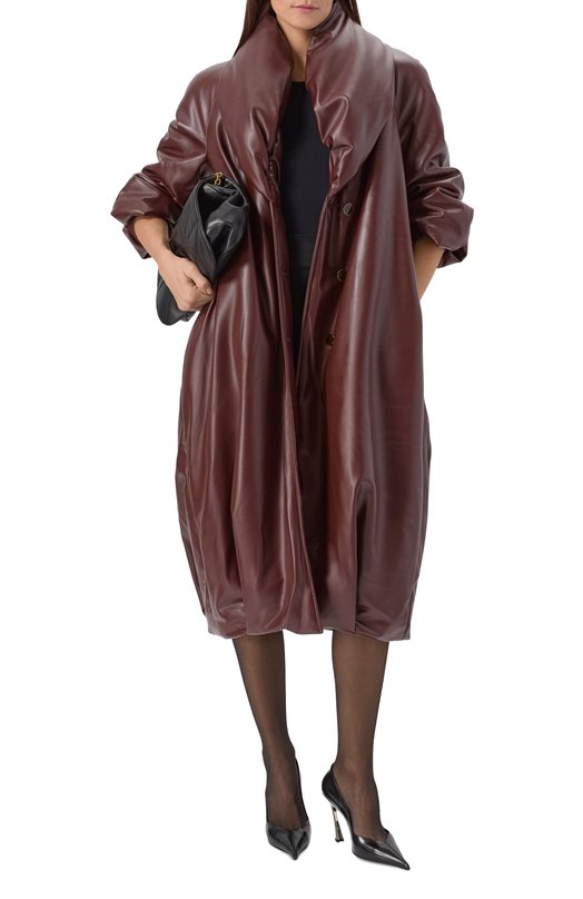 Куртка из экокожи ROWEN ROSE C0AT_RR437_V2/EC0 LEATHER Коричневый  C0AT_RR437_V2/EC0 LEATHER Фото 2