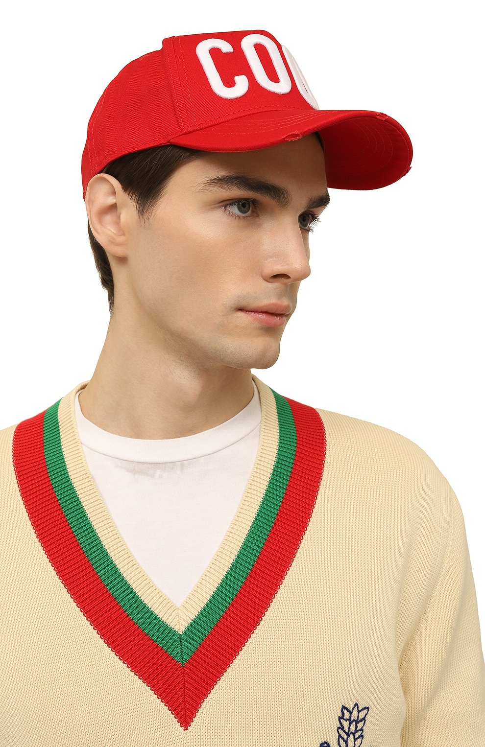 Хлопковая бейсболка DSQUARED2, арт. BCM0510 05C00001, фото 2