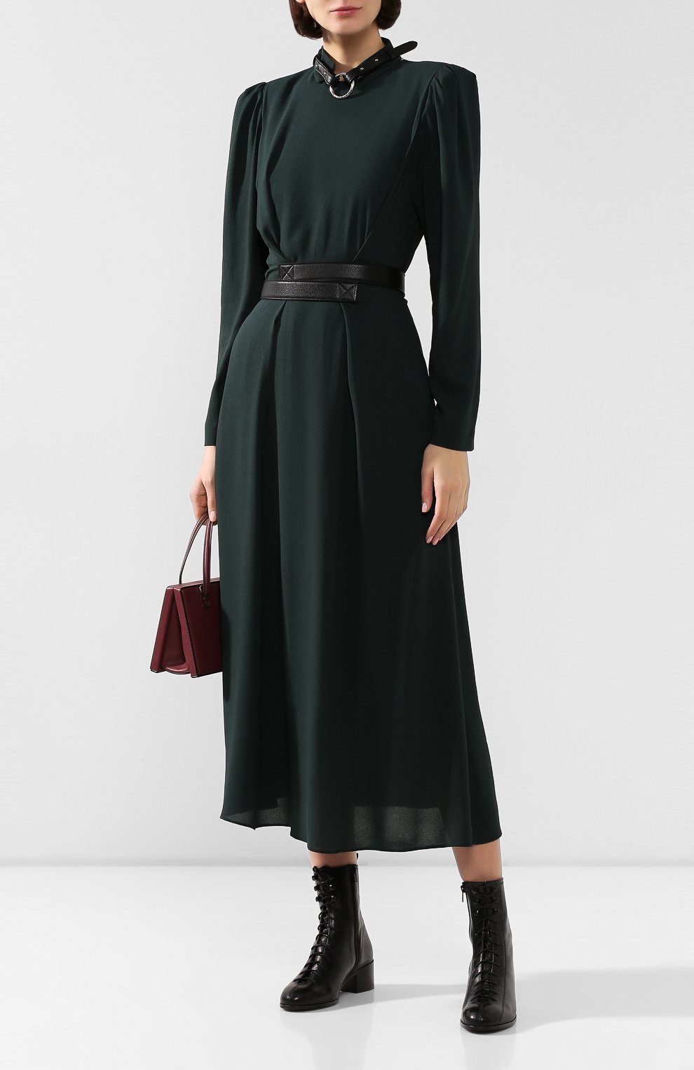 Кожаные ботинки bota BY FAR, арт. 18019-05-BBLKL, фото 2