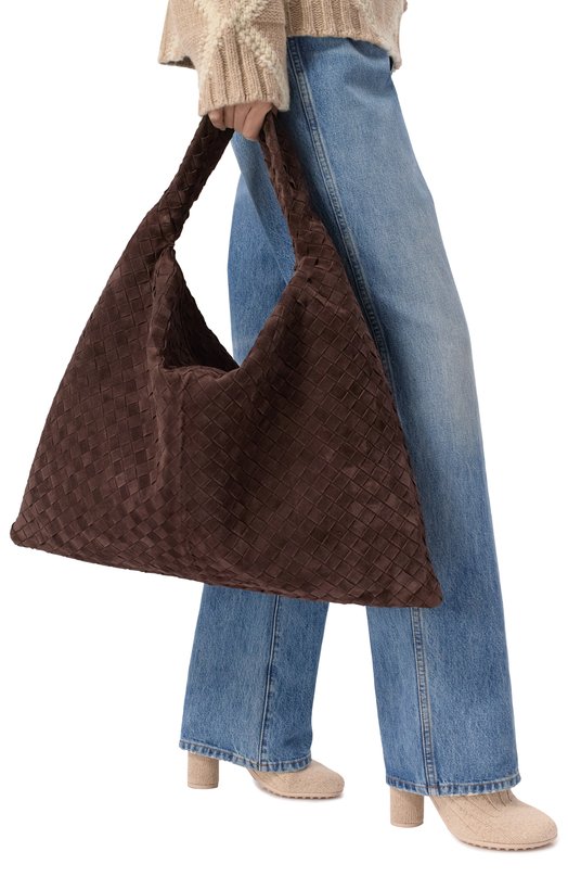 Сумка-тоут Hop large Bottega Veneta 763970/V1QE3 Коричневый  763970/V1QE3 Фото 2