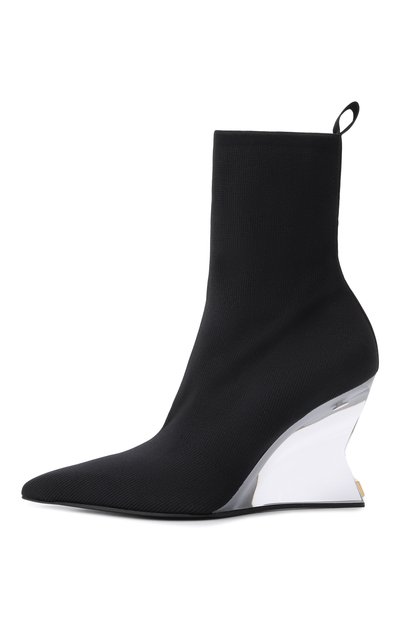 Текстильные ботильоны BALMAIN, арт. GN1TE201/TKNI, фото 4