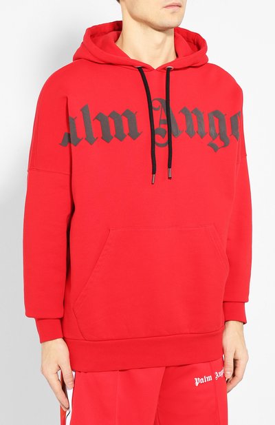 Хлопковое худи PALM ANGELS, арт. PMBB036R206360012010, фото 3