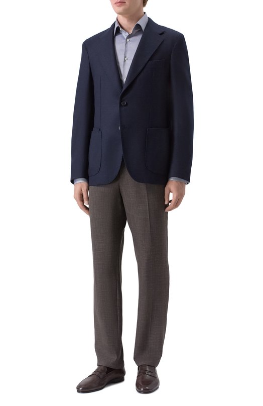 Хлопковая сорочка HUGO 50524842 Синий  50524842 Фото 2