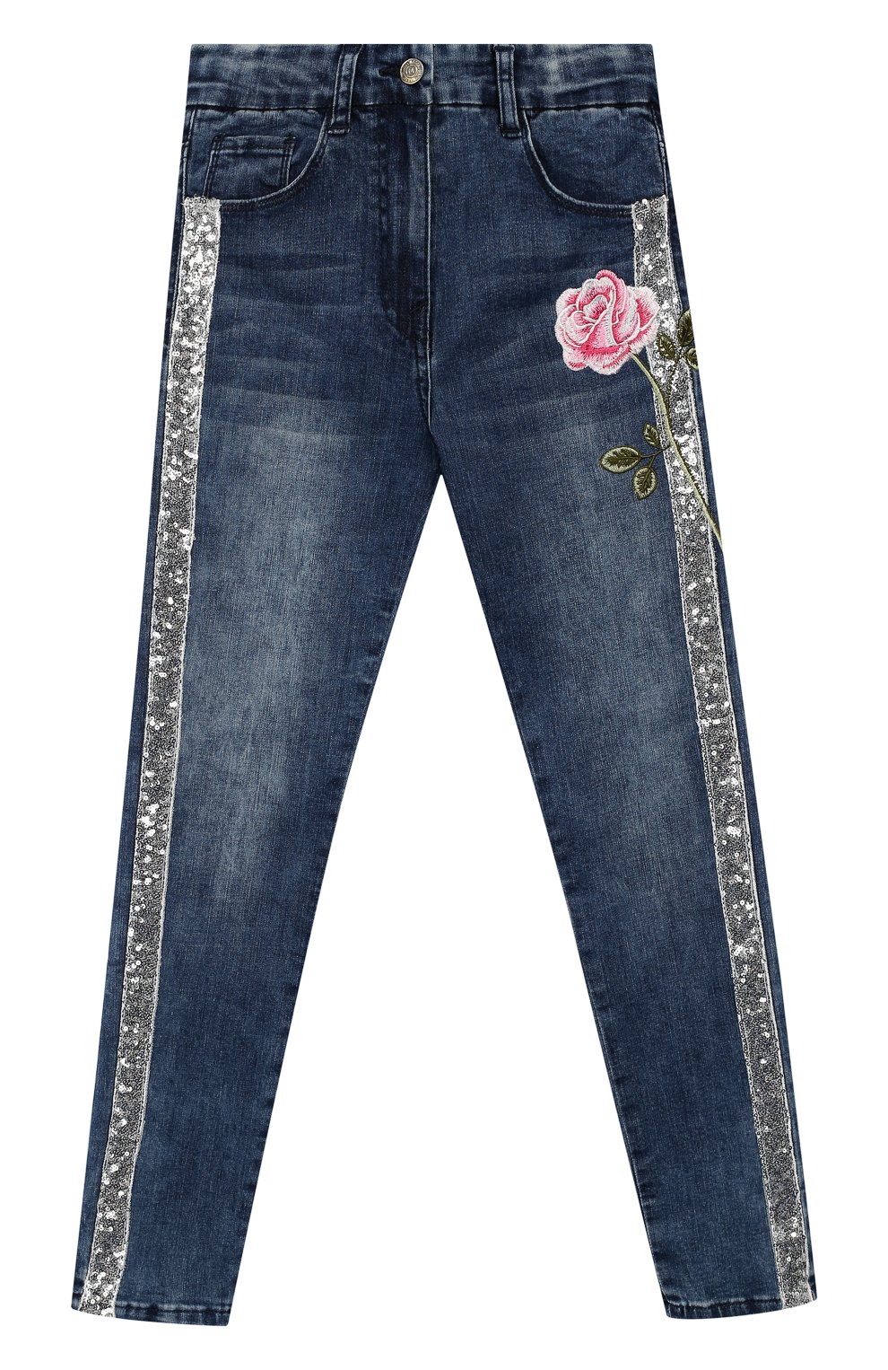 Джинсы с лампасами MONNALISA, арт. 793400R3, фото 1