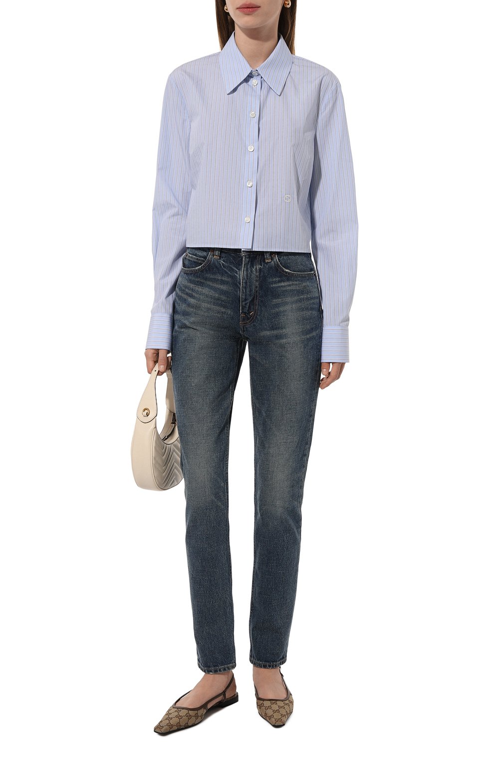 Хлопковая рубашка GUCCI, арт. 771943/ZAPKA, фото 2