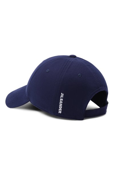 Хлопковая бейсболка JIL SANDER темно-синего цвета по цене 35500 руб., арт. J02TC0113/J45349, фото 2 Хлопковая бейсболка JIL SANDER, арт. J02TC0113/J45349, фото 2