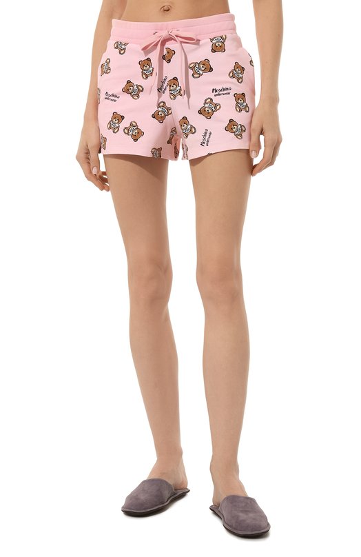 Хлопковые шорты Moschino 231V6/A6802/4416 Розовый  231V6/A6802/4416 Фото 3