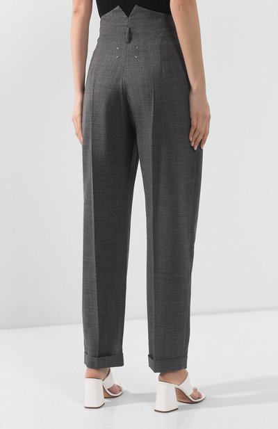Шерстяные брюки MAISON MARGIELA, арт. S29KA0338/S52955, фото 4