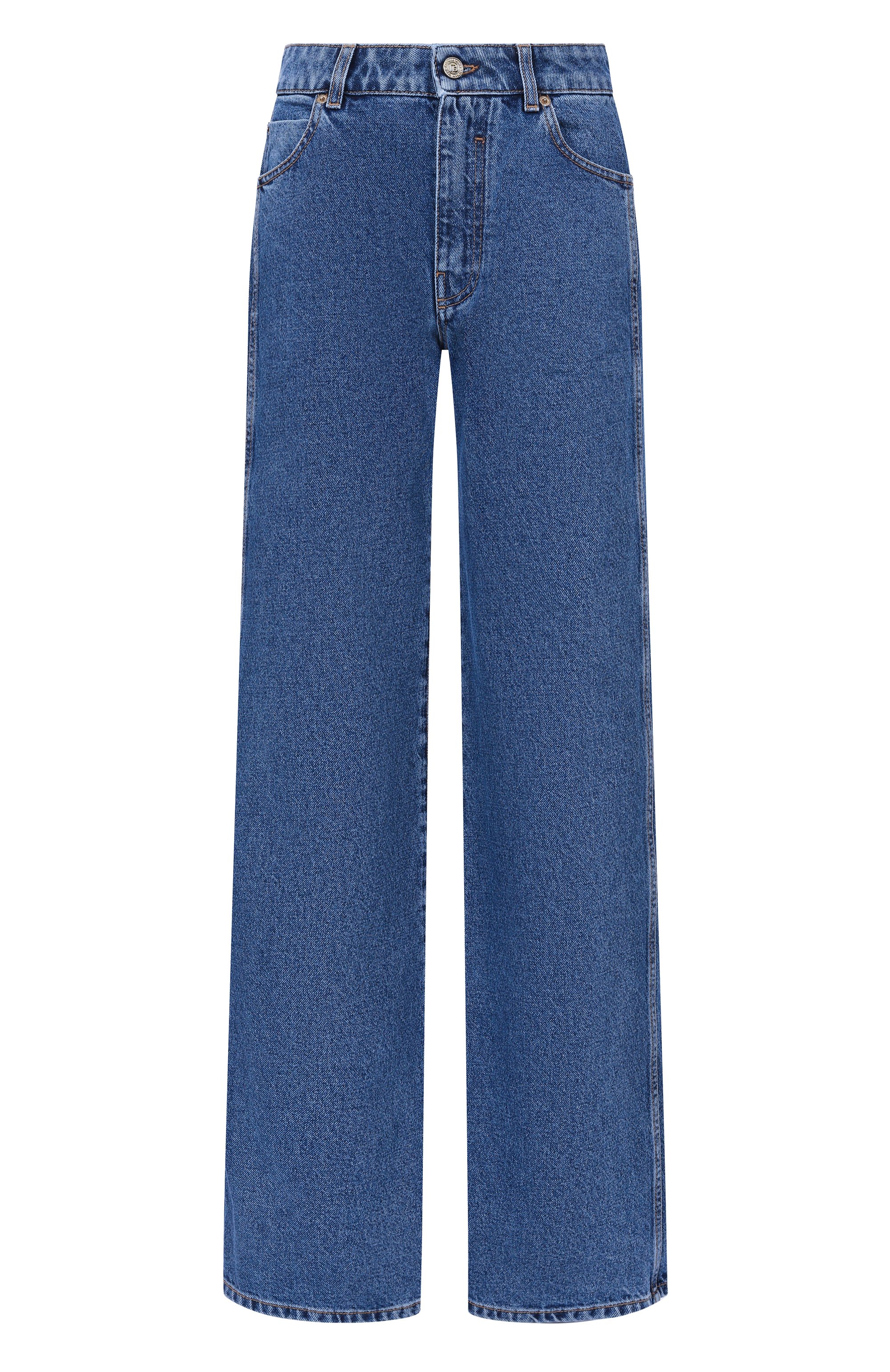Джинсы BALMAIN синего цвета по цене 104500 руб., арт. HF1MI052/DG08, фото 1 Джинсы BALMAIN, арт. HF1MI052/DG08, фото 1