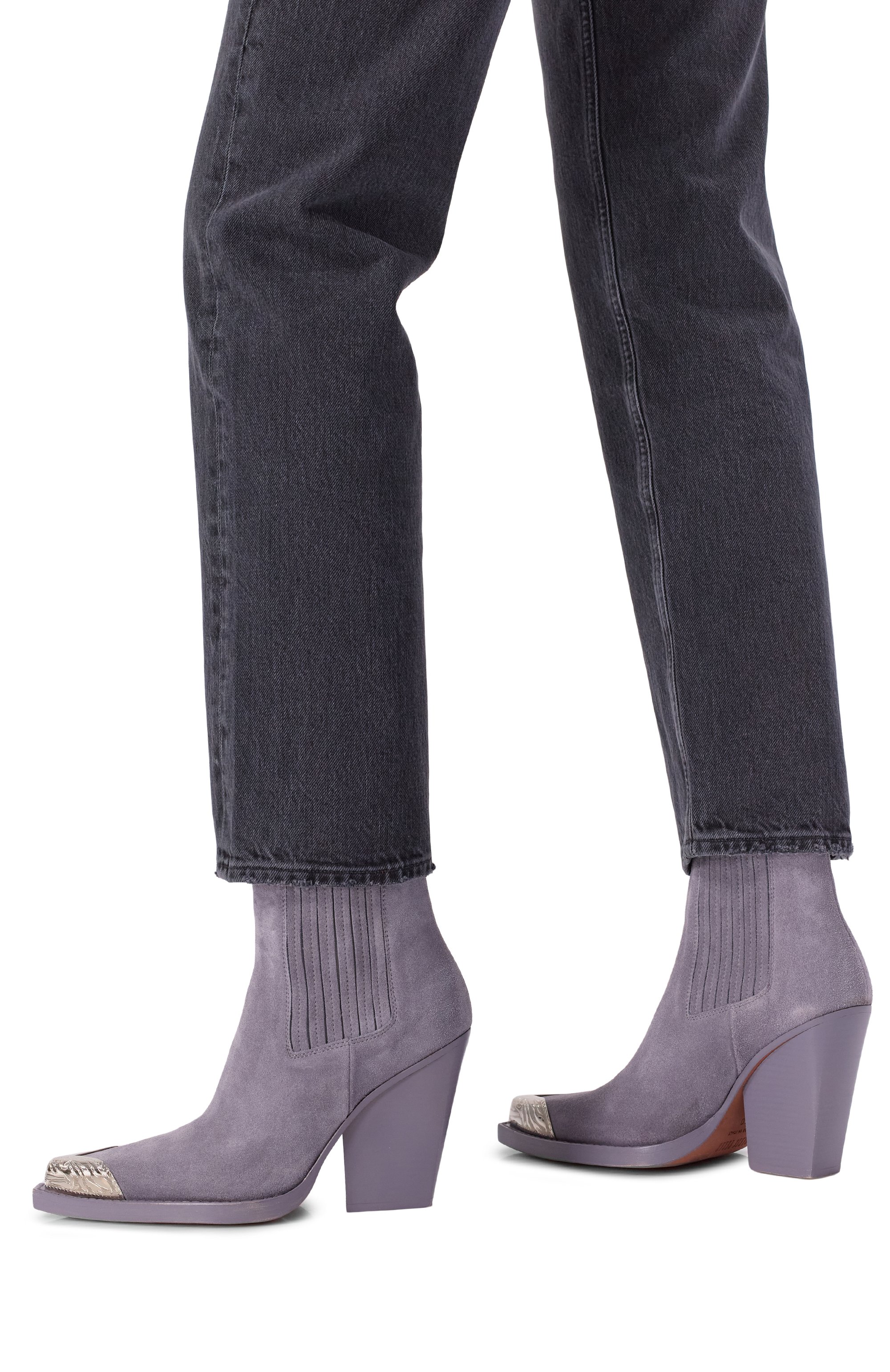 Замшевые казаки dallas 100 PARIS TEXAS серого цвета по цене 93300 руб., арт. PX959/XV003, фото 2 Замшевые казаки dallas 100 PARIS TEXAS, арт. PX959/XV003, фото 2