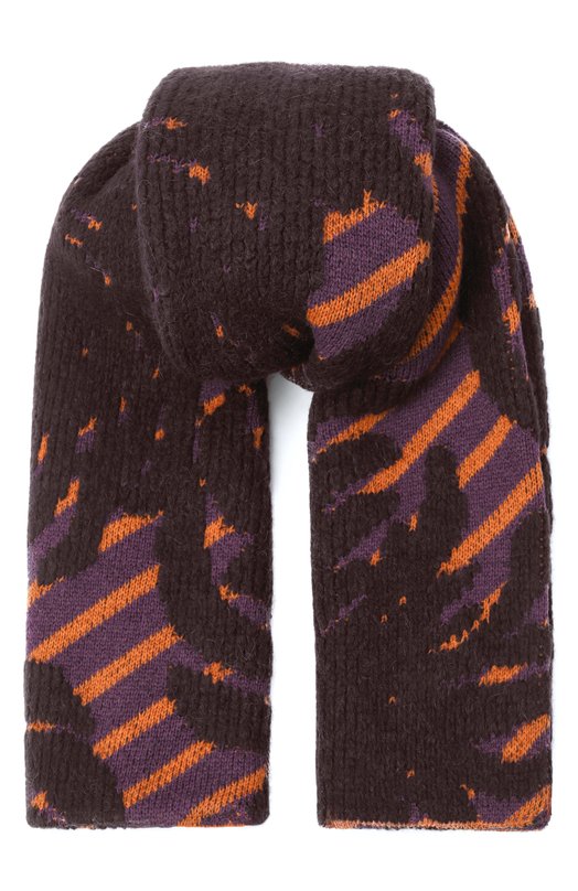 Шерстяной шарф Dries Van Noten 252-011241-2725 Фиолетовый 252-011241-2725