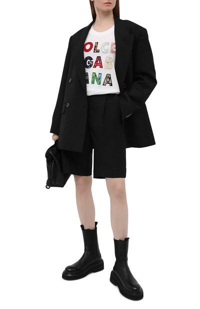 Хлопковая футболка DOLCE & GABBANA белого цвета по цене 84150 руб., арт. F8N17Z/G7YMQ, фото 2 Хлопковая футболка DOLCE & GABBANA, арт. F8N17Z/G7YMQ, фото 2