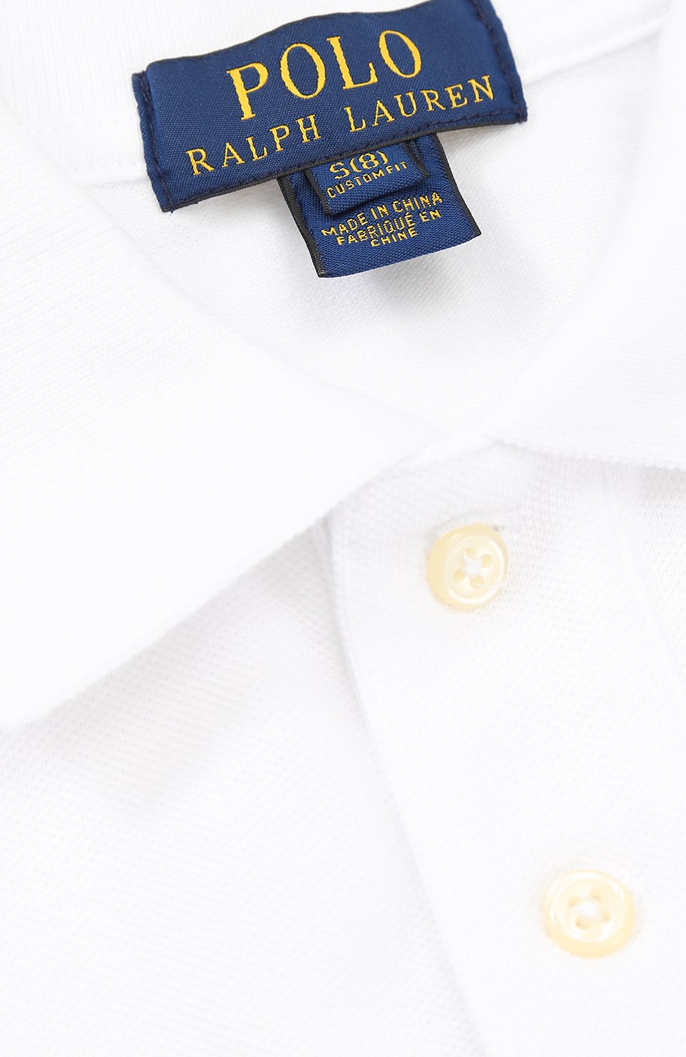 Хлопковое поло с логотипом бренда POLO RALPH LAUREN, арт. 323547926, фото 3