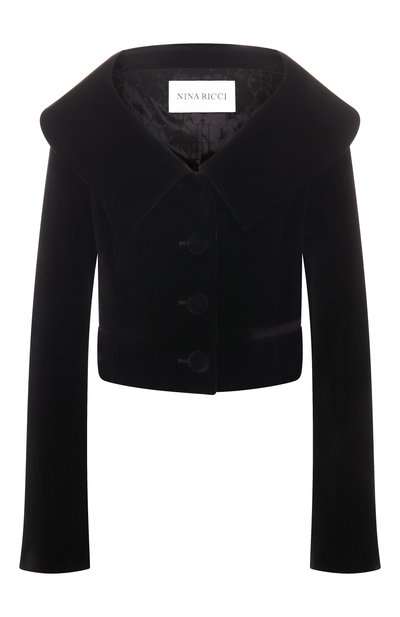 Женский бархатный жакет NINA RICCI, арт. 25ACVE007/C01100
