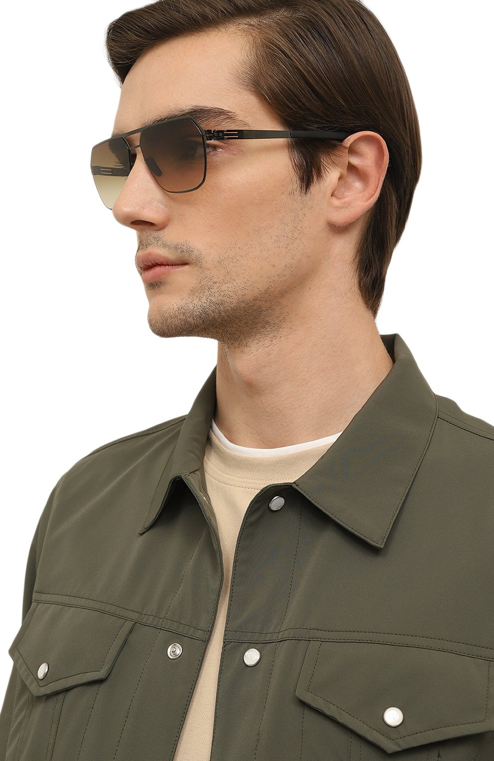 Солнцезащитные очки IC! BERLIN, арт. IB-B0RIS N GUNMETAL BLACK BR0WNSAND FLEX, фото 2