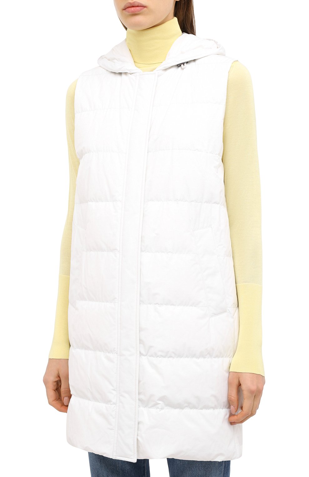 Комплект из кардигана и жилета BRUNELLO CUCINELLI белого цвета по цене 679500 руб., арт. M12509616, фото 8 Комплект из кардигана и жилета BRUNELLO CUCINELLI, арт. M12509616, фото 8