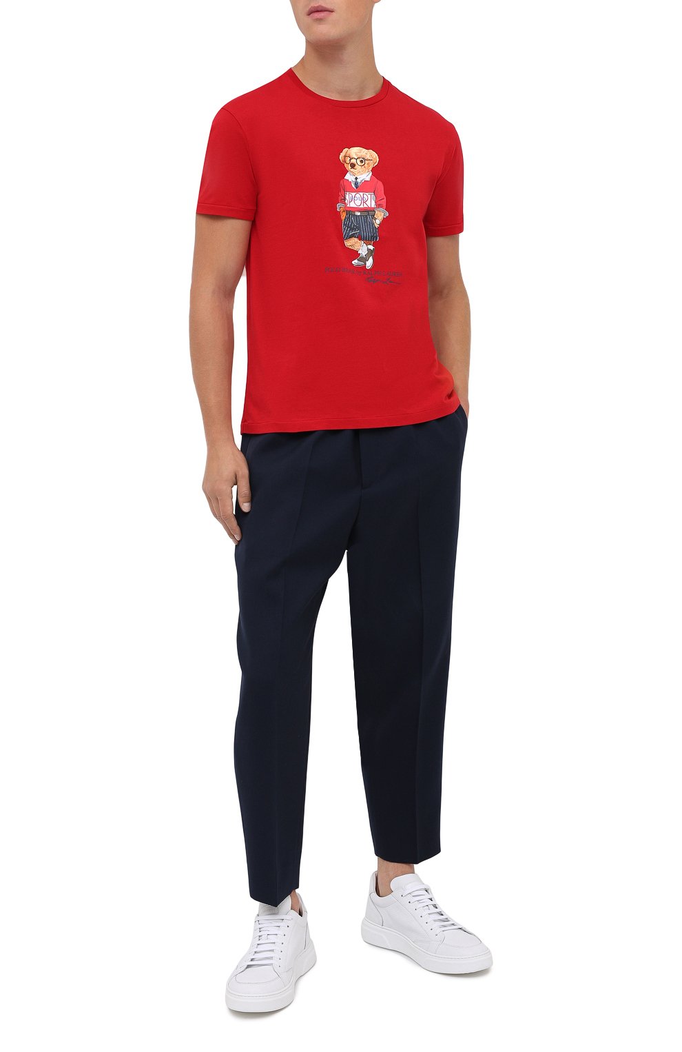 Хлопковая футболка POLO RALPH LAUREN, арт. 710803488, фото 2