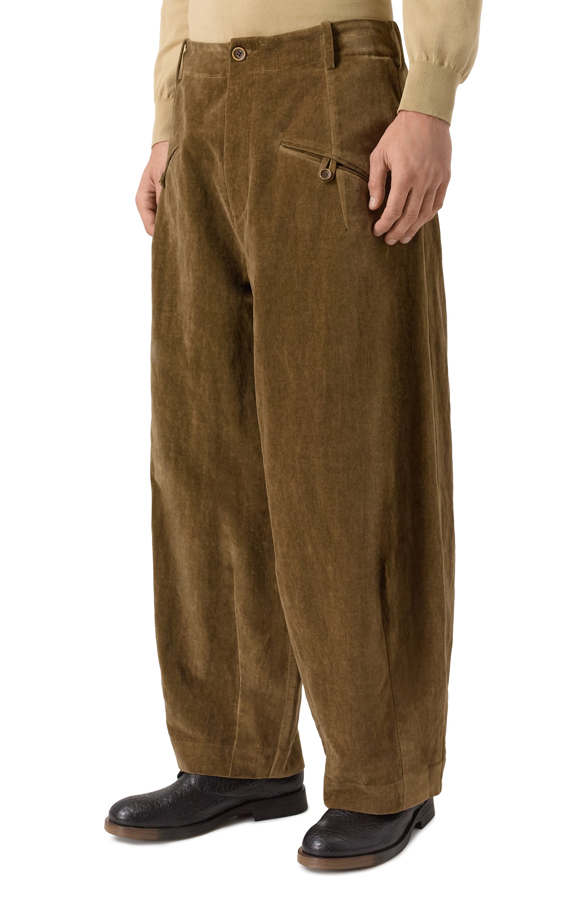 Бархатные брюки UMA WANG, арт. UM3542, фото 3