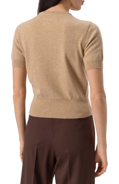 Шерстяной пуловер MAISON MARGIELA бежевого цвета по цене 79950 руб., арт. S51HL0018/M13090, фото 4 Шерстяной пуловер MAISON MARGIELA, арт. S51HL0018/M13090, фото 4