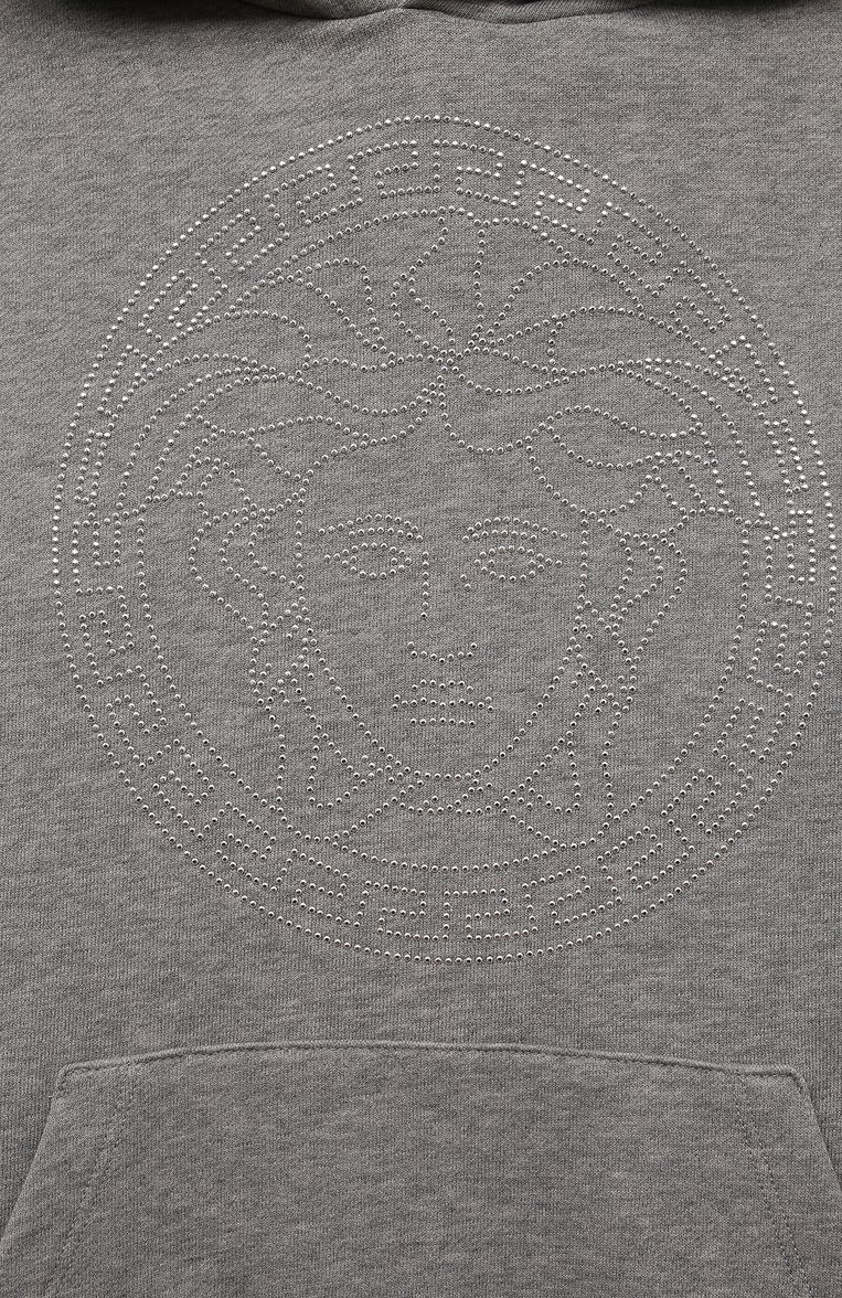 Хлопковое худи VERSACE, арт. 1007359/1A11813/8-14, фото 3