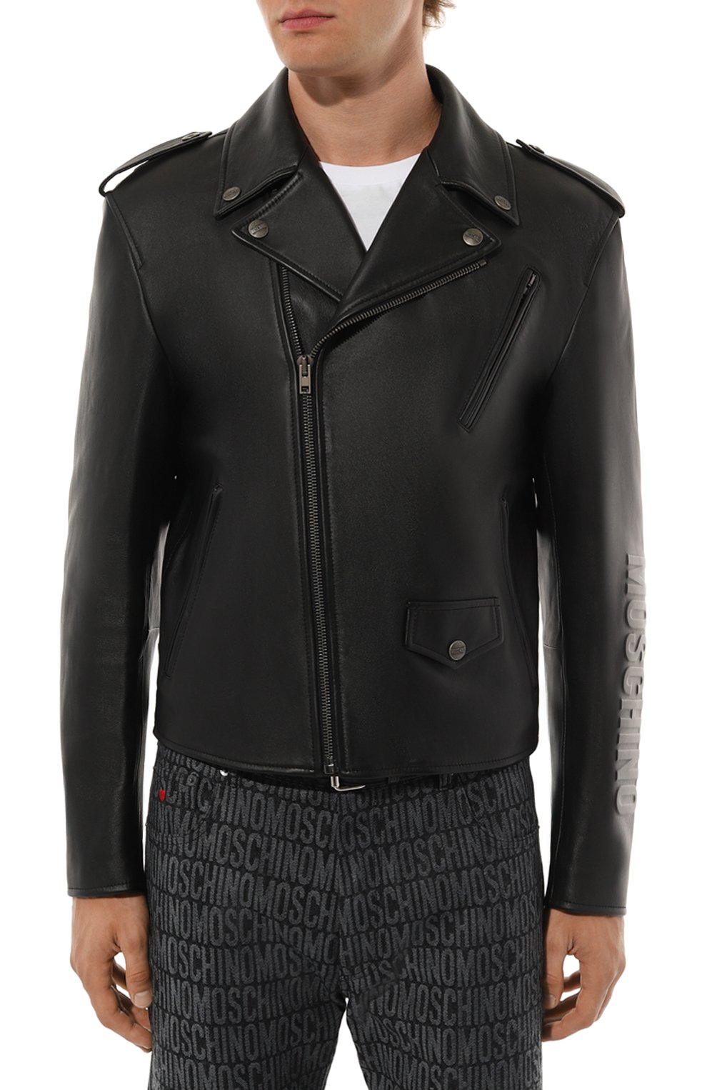 Кожаная куртка MOSCHINO, арт. J3703/7070, фото 3