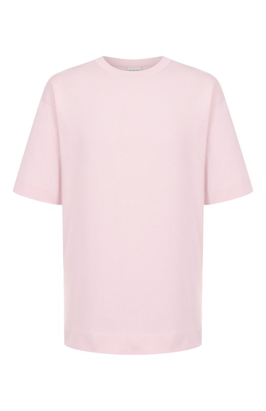Хлопковая футболка Dries Van Noten 251-021111-1603 Розовый 251-021111-1603