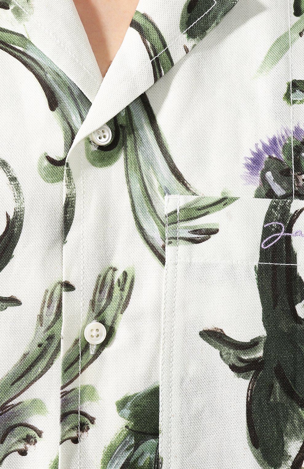 Рубашка из смеси хлопка и льна JACQUEMUS, арт. 205SH21/2653S, фото 5