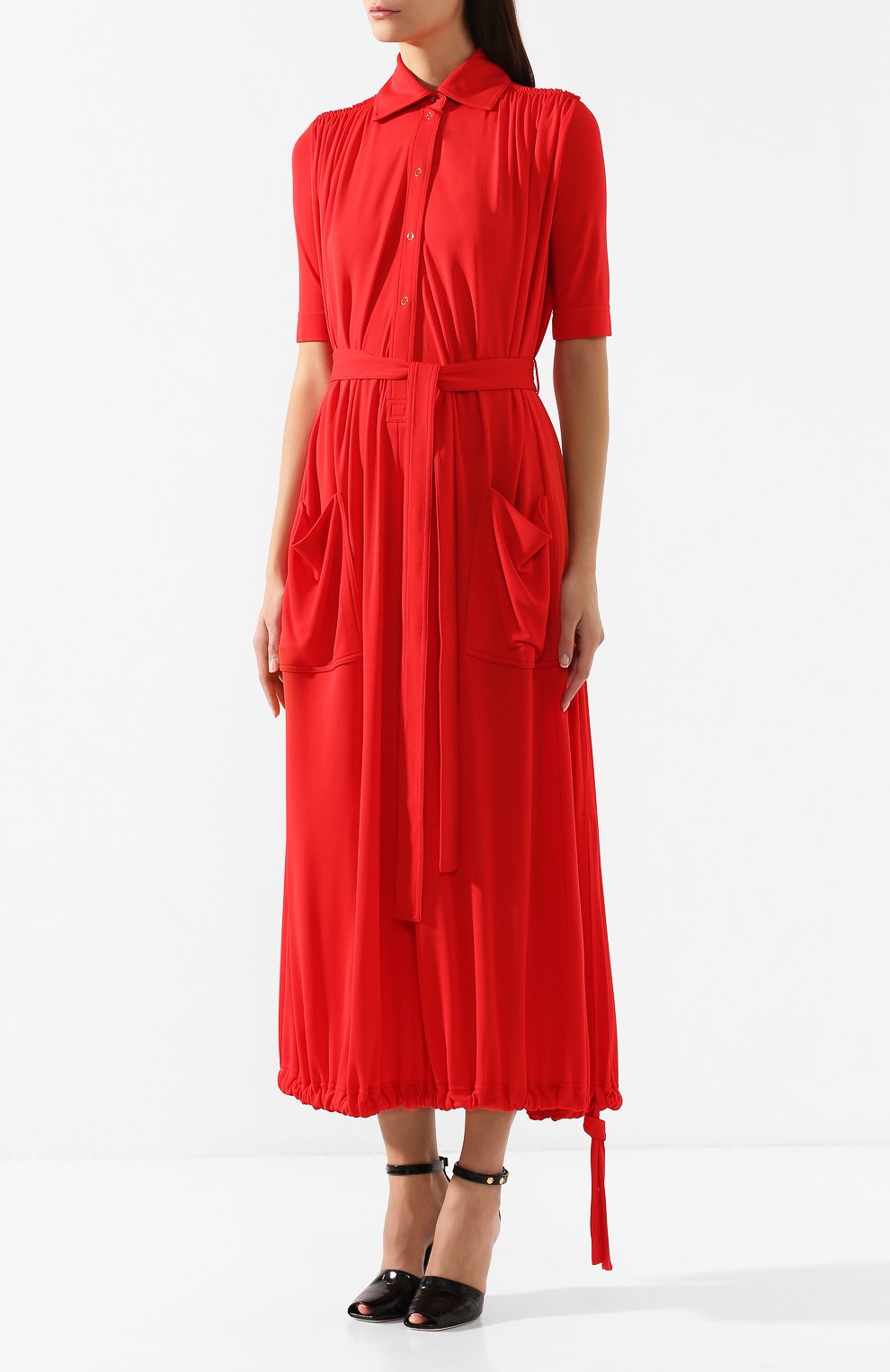 Платье из вискозы BURBERRY, арт. 8017535, фото 3
