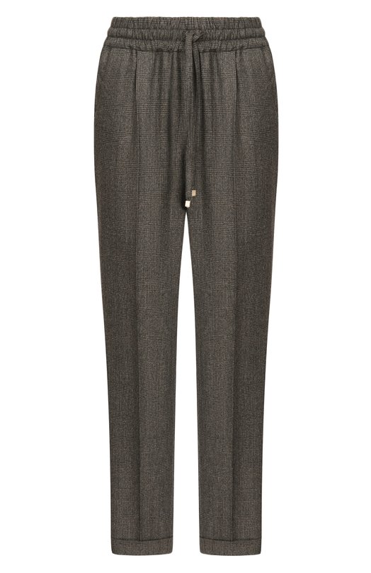 Шерстяные брюки Kiton D37102K0513G02 Хаки D37102K0513G02