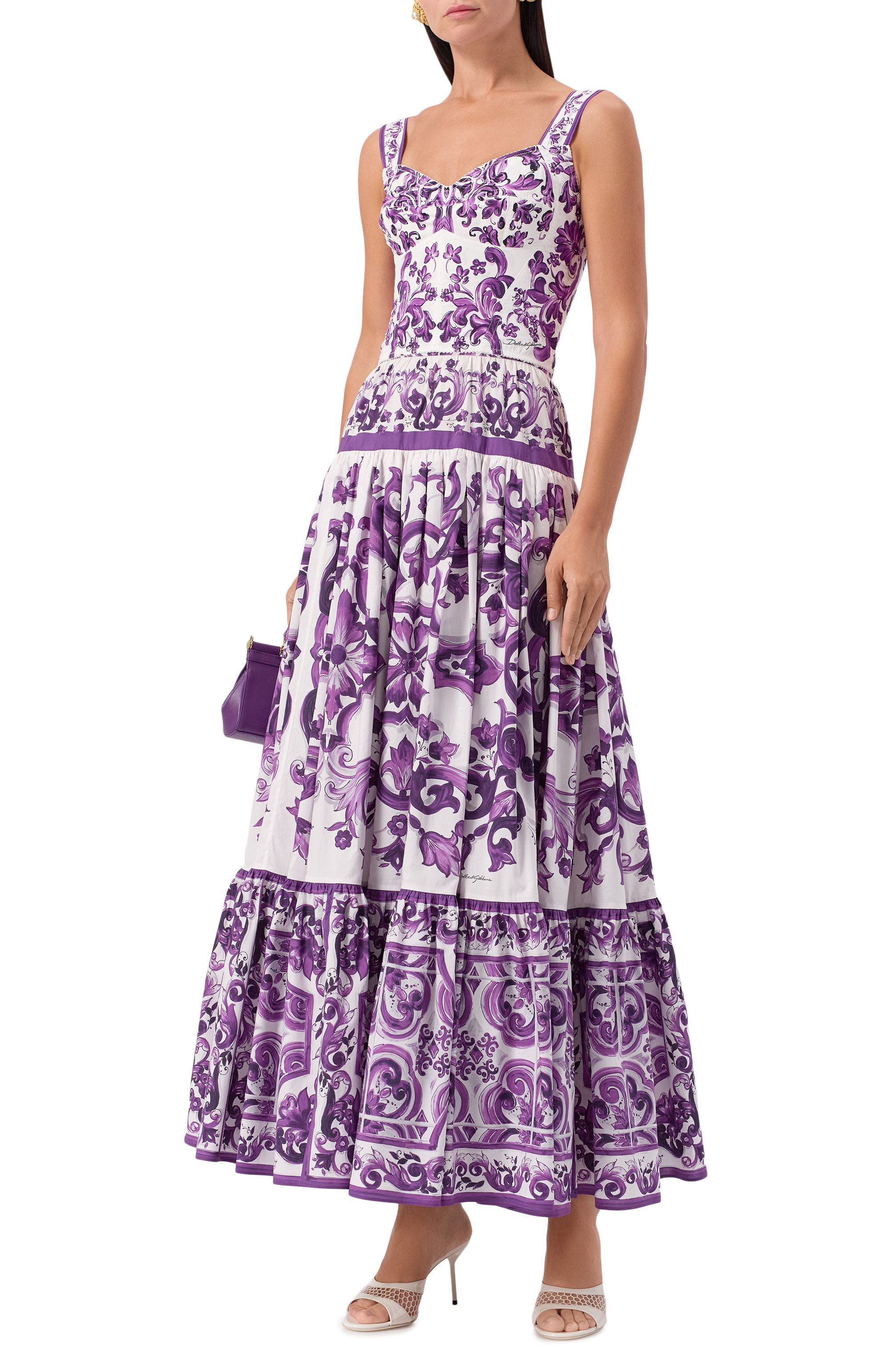 Хлопковый топ-бюстье DOLCE & GABBANA, арт. F7BB1T/FI5LS, фото 2