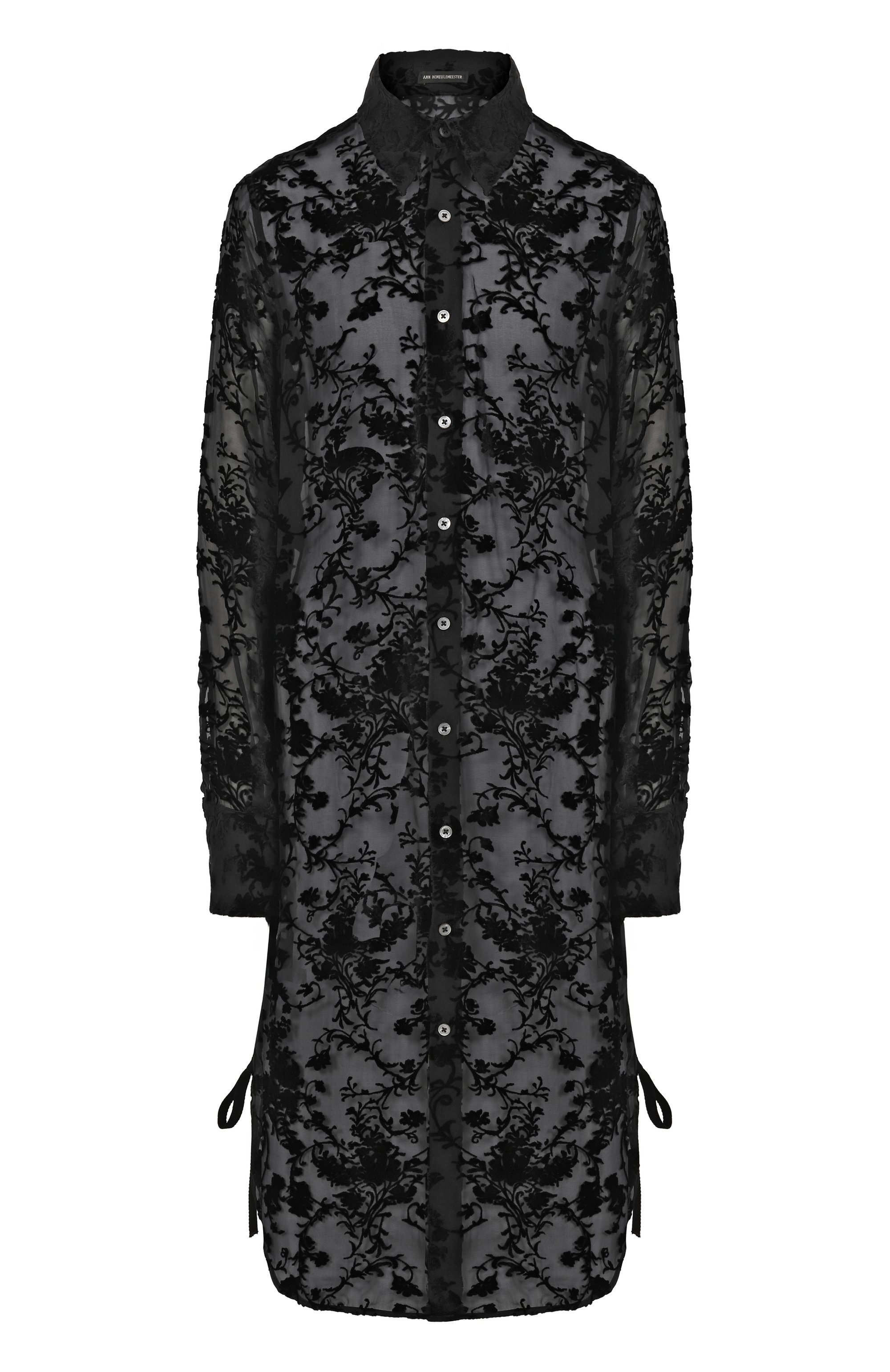 Блузка из вискозы и шелка ANN DEMEULEMEESTER, арт. B0013140/FA616, фото 1