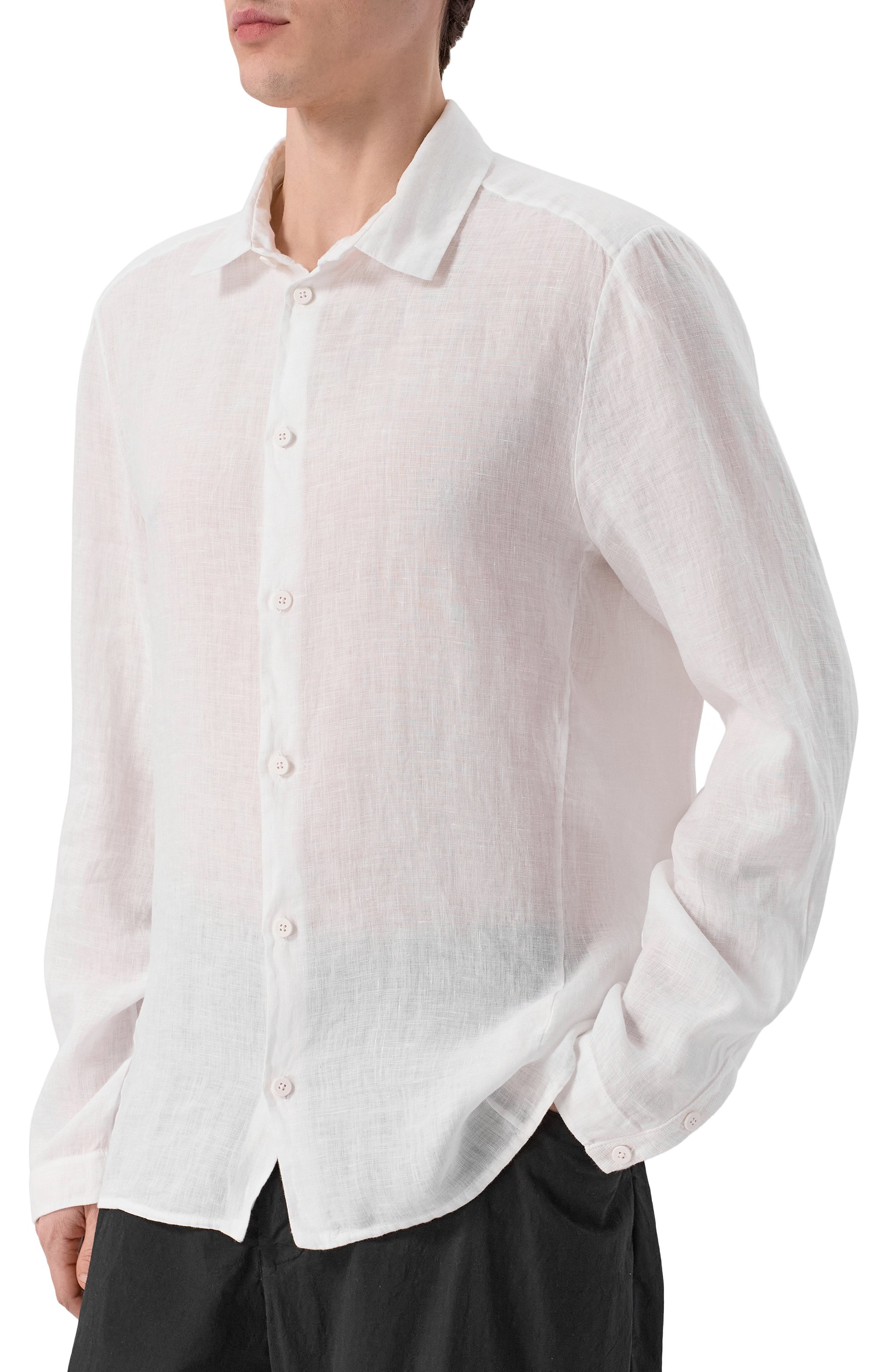 Льняная рубашка TRANSIT, арт. CFUTRCV310, фото 3