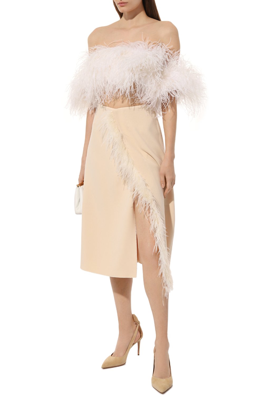 Замшевые туфли bow tie 85 AQUAZZURA, арт. DENMIDP0-SUE-000, фото 2