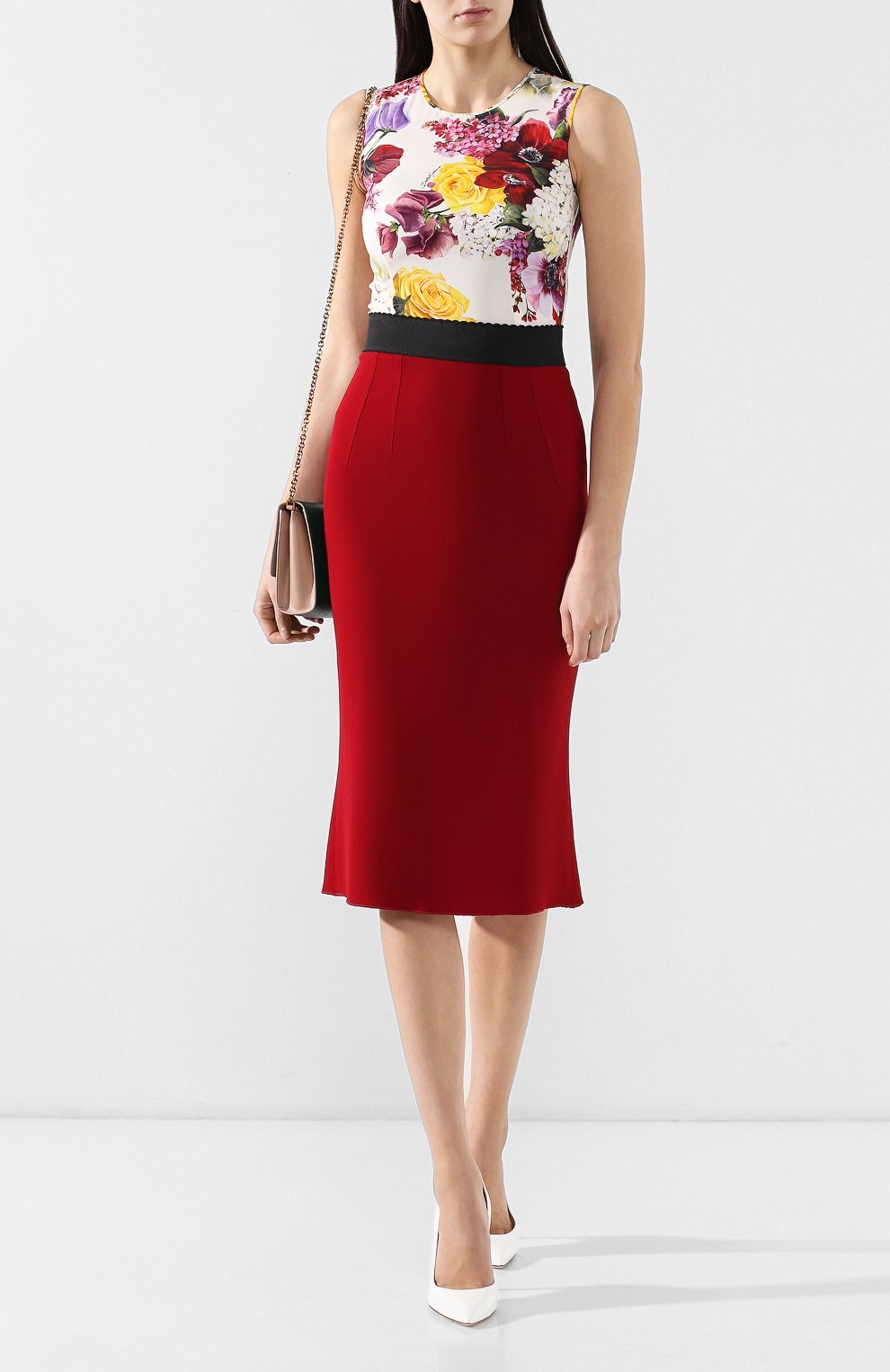 Шелковый топ DOLCE & GABBANA, арт. F7ZZFT/FSAX3, фото 2