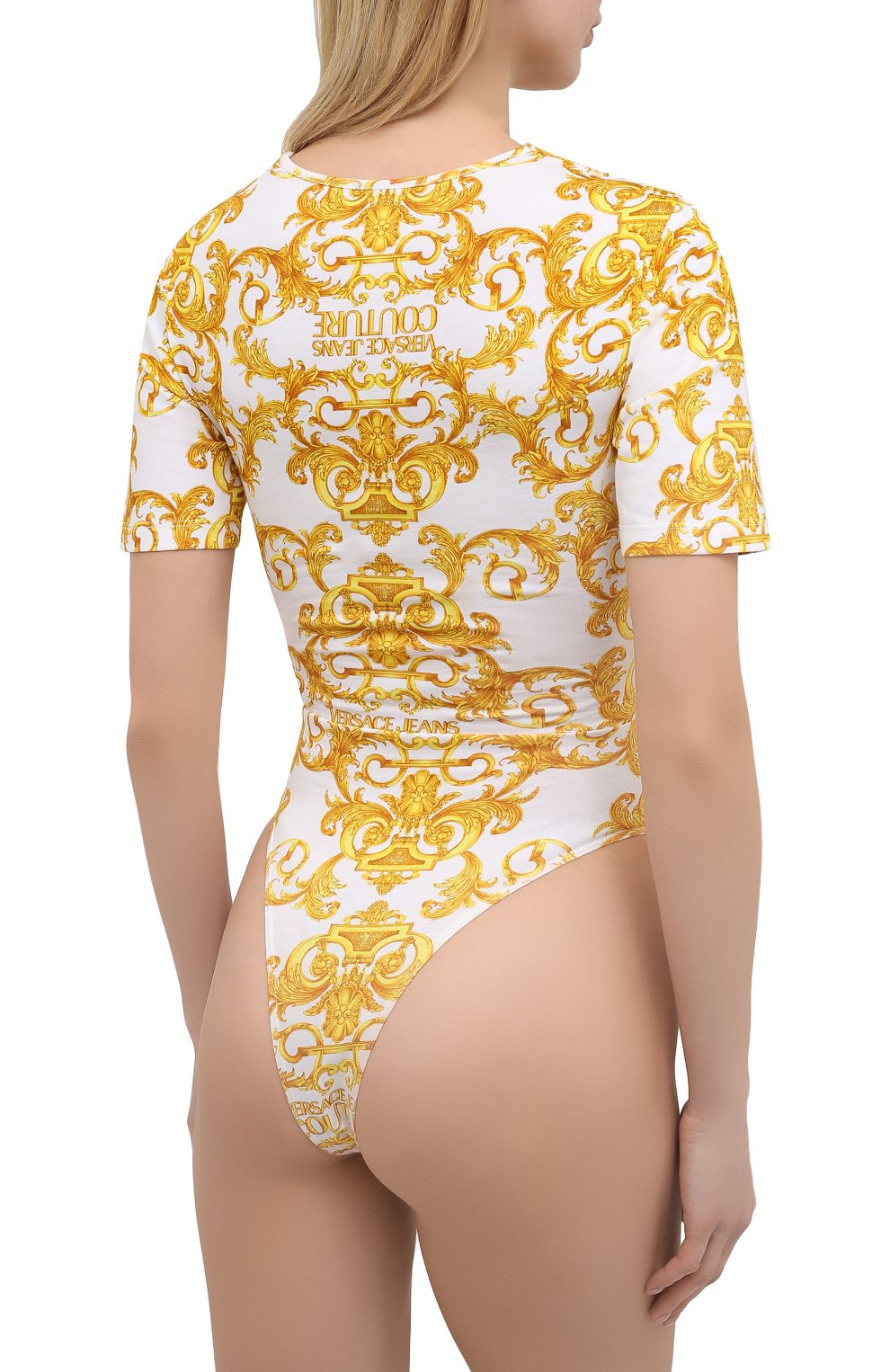 Хлопковое боди VERSACE JEANS COUTURE, арт. D4HWA603-WDP214/S0155, фото 4