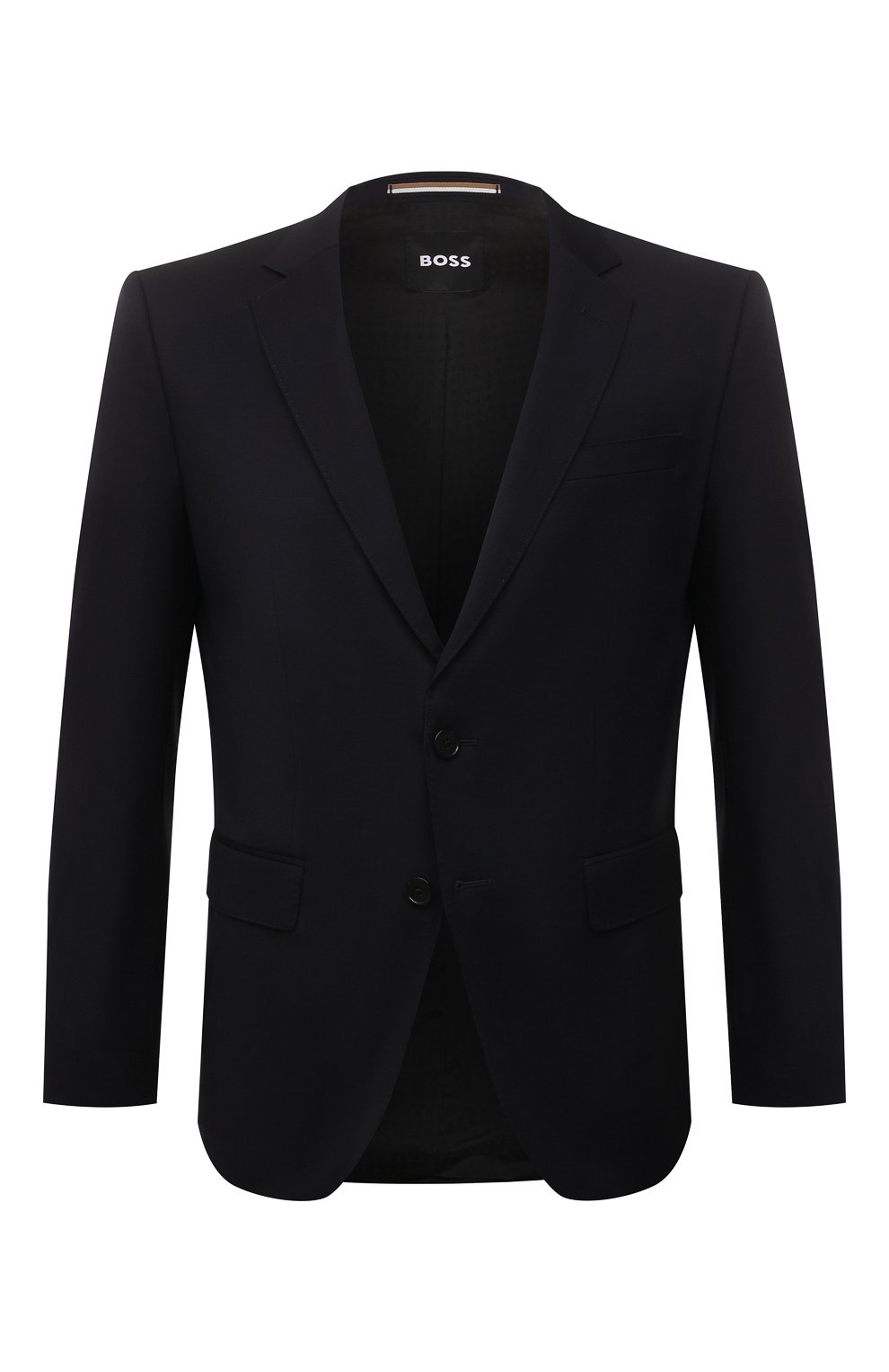 Шерстяной пиджак BOSS темно-синего цвета по цене 72950 руб., арт. 50469171, фото 1 Шерстяной пиджак BOSS, арт. 50469171, фото 1