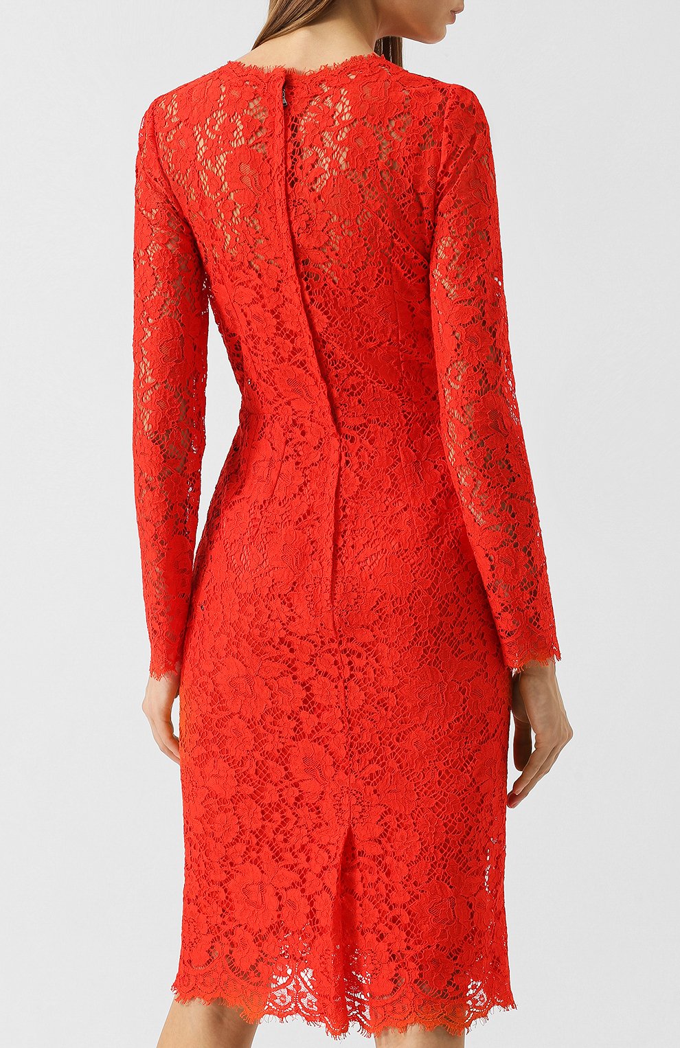 Кружевное платье с круглым вырезом DOLCE & GABBANA, арт. F6MX2T/HLMHW, фото 4
