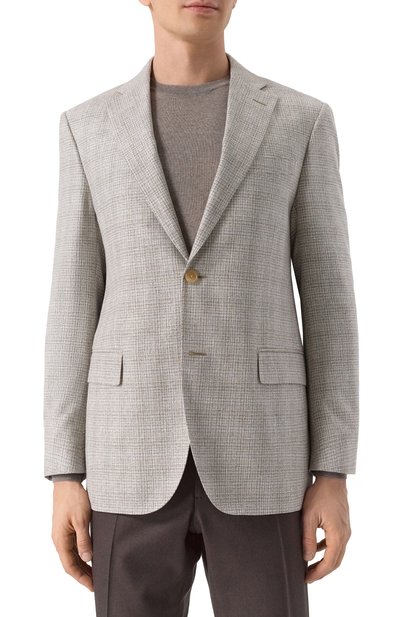 Пиджак из шелка и шерсти CORNELIANI, арт. 25X008-2516215, фото 4