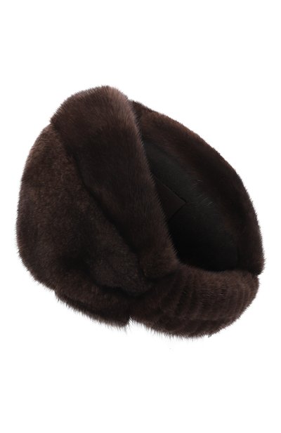 Меховая чалма из норки MVST, арт. MH-05 MINK BROWN, фото 2