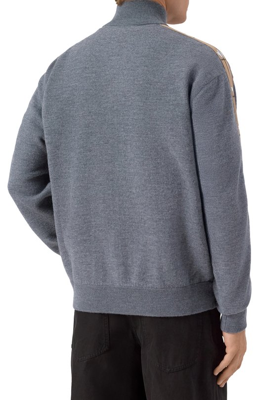 Шерстяной кардиган Dsquared2 S74HA1559/D13132 Серый  S74HA1559/D13132 Фото 4