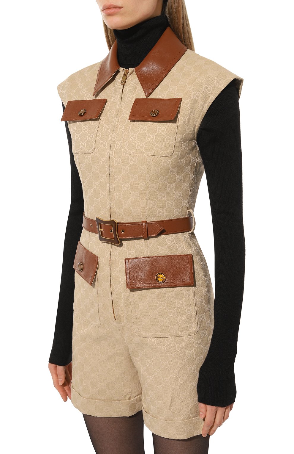 Хлопковый комбинезон GUCCI, арт. 676198 Z8ATF, фото 3