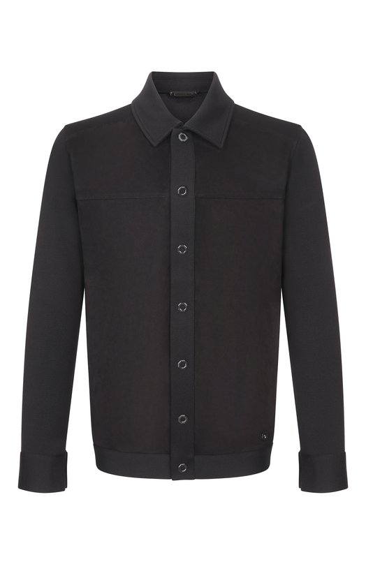 Кардиган из шелка и хлопка Stefano Ricci KJ16593PAB/R26107 Чёрный KJ16593PAB/R26107