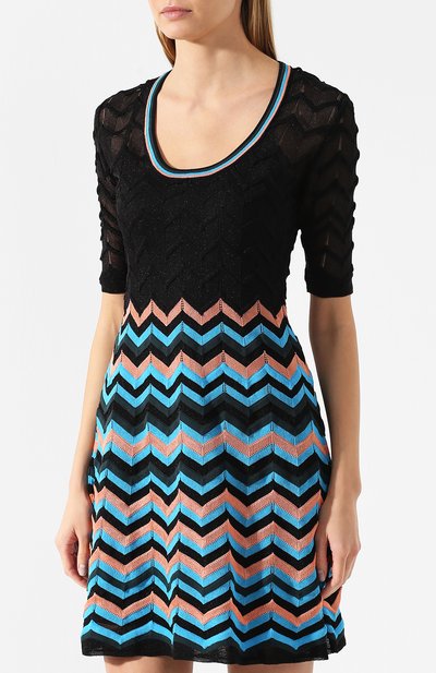 Платье из смеси хлопка и вискозы M MISSONI разноцветного цвета по цене 44950 руб., арт. 2DG00067/2K0024, фото 3 Платье из смеси хлопка и вискозы M MISSONI, арт. 2DG00067/2K0024, фото 3