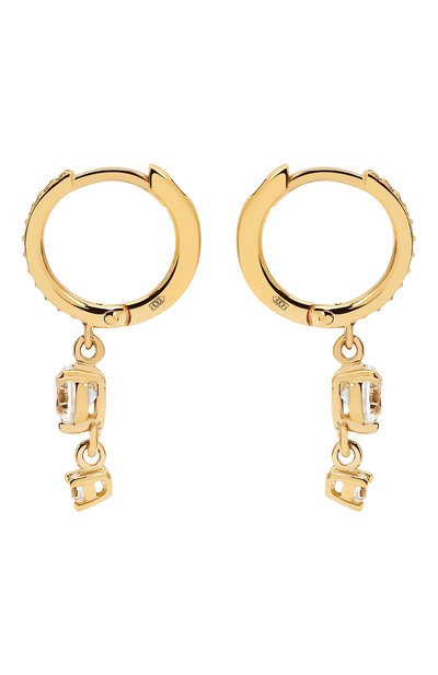 Серьги с белым топазом MOONKA, арт. ec-err-g, фото 3