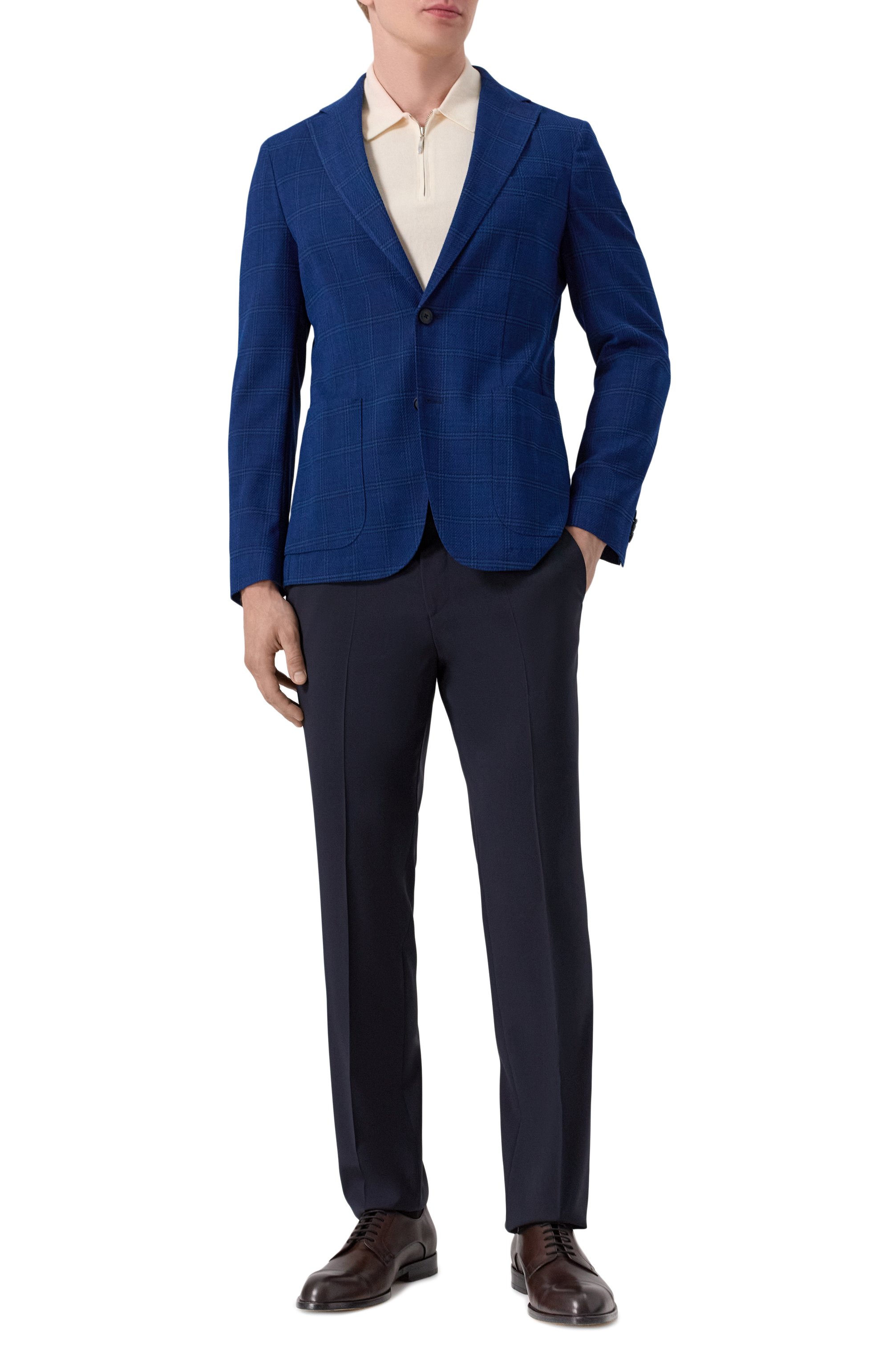 Пиджак из шерсти и хлопка BOSS, арт. 50545840, фото 2